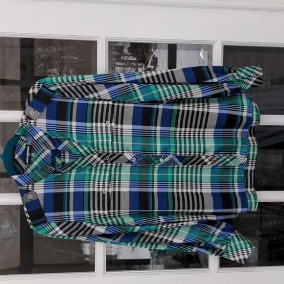Karl Lagerfeld Long Sleeve Top Blouse Button Down M - Picture 5 of 9